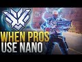 WHEN PROS USE NANO BOOST - Overwatch Montage