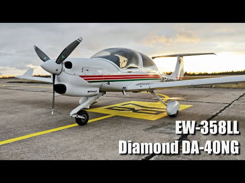 Полет на Diamond DA-40NG EW-358LL (UMLI 30.11.19)