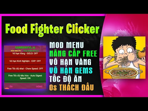 Food Fighter Clicker MOD Menu Nâng Cấp, Đá Quý, Vàng, Exp
