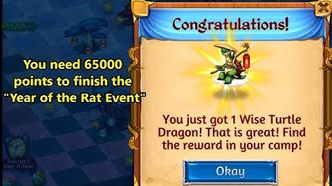 Merge Dragons Year of the Rat Event 08 - Yay I Finished the Event (65000 Points Required)