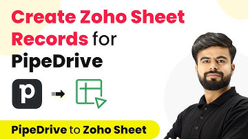 How to Create Zoho Sheet Records for PipeDrive CRM Person