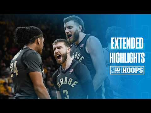 Purdue vs. Iowa | Extended Highlights | Big Ten Men's Basketball | 02/14/26