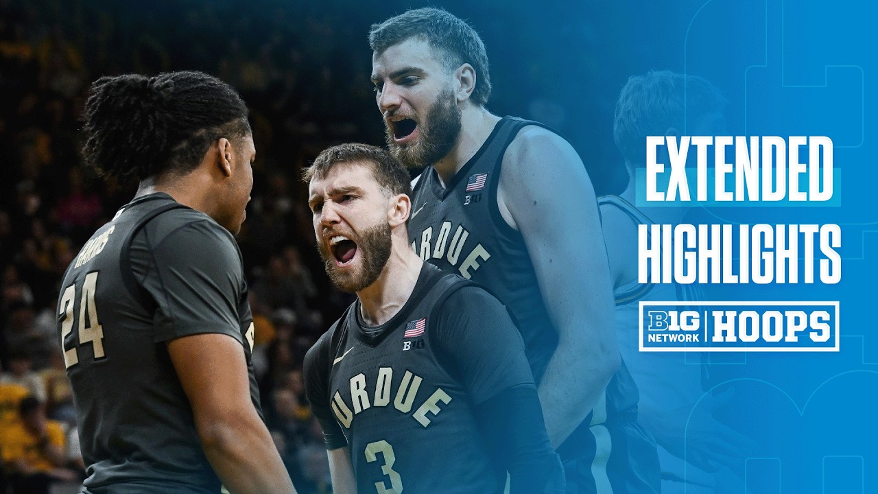 Purdue vs. Iowa | Extended Highlights | Big Ten Men's Basketball | 02/14/26