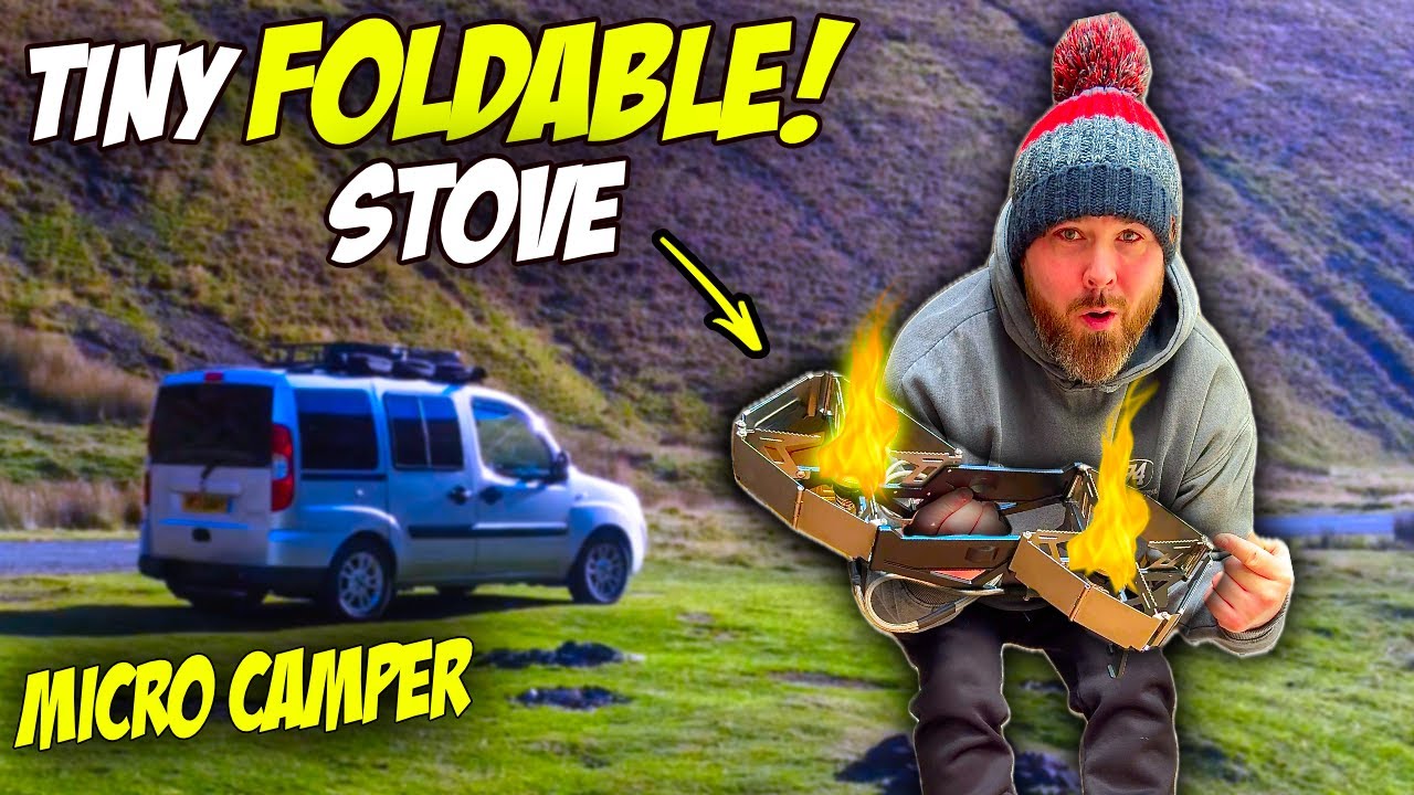 Every Micro Camper NEEDS This Foldable stove! BRS-32 REVIEW