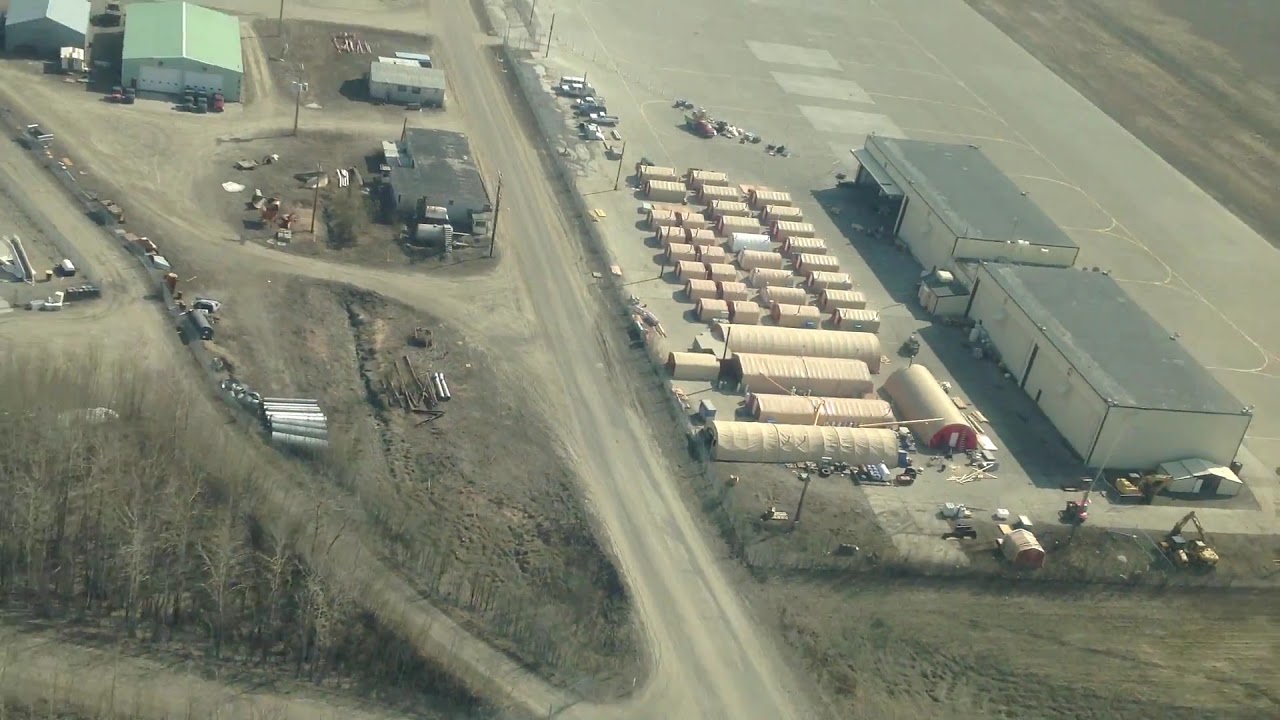 Galena Airport ramp from BLM to alert cell hangers YouTube