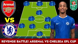 REVENGE BATTLE! 🔥 ARSENAL VS CHELSEA STRONGEST PREDICTED XI ft JOÃO PEDRO | EFL CUP SEMI FINAL 2026 screenshot 1