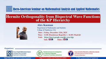Hermite Orthogonality from Bispectral Wave Functions of the KP Hierarchy, Alex Kasman