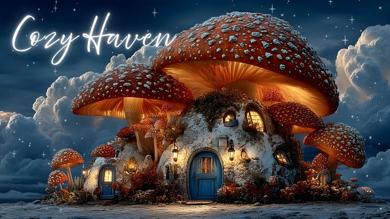 1 Hour of Fantasy Forest Lofi | The Hidden Mushroom Cottage