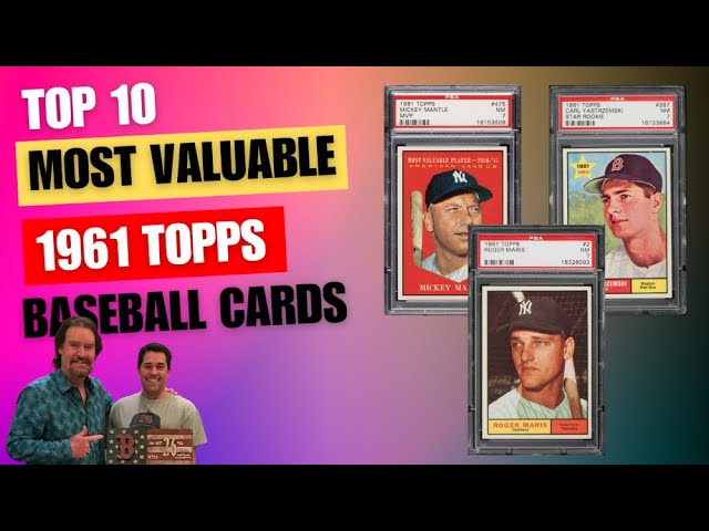 Top 10 Most Valuable 1962 Topps Baseball Cards - YouTube