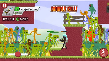Deadly Fields Chapter 3 Level 108-110 Stickman Zombie Shooter android game