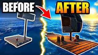 I Built The LONGEST Raft In Roblox...