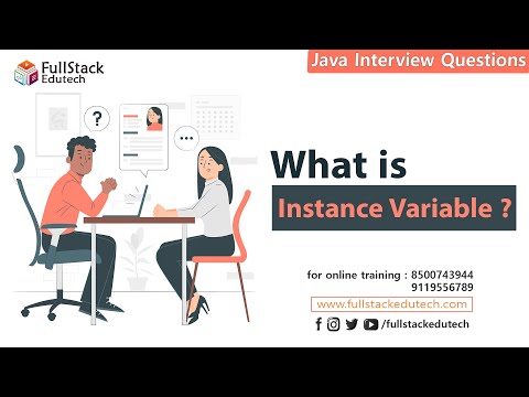 What is Instance Variable Java Interview Questions Fullstack Edutech javainterviewquestions