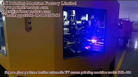 Square bottles automatic UV Screen Printer model SGL-104