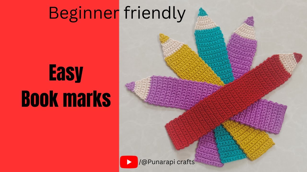 Crochet easy bookmark| How to crochet pencil bookmark| Crochet easy pencil bookmark| Beginner