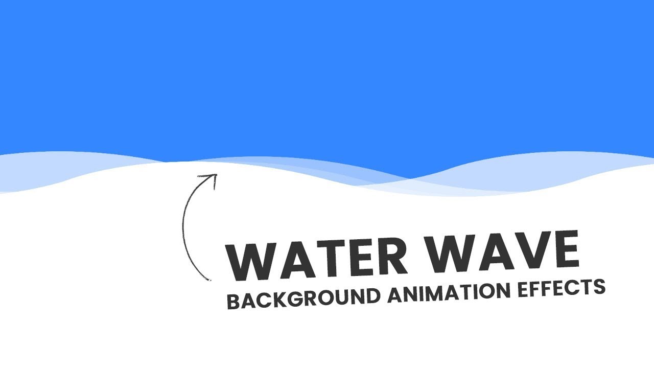 CSS Water Wave Background Animation Effects | Wavy Background - YouTube