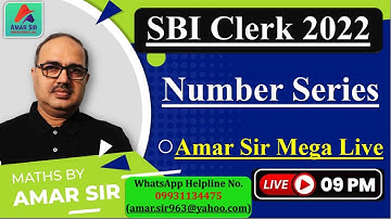 SBI Clerk 2022 |  Expected Number Series | Slope Method | Bank Exams | #Amar Sir