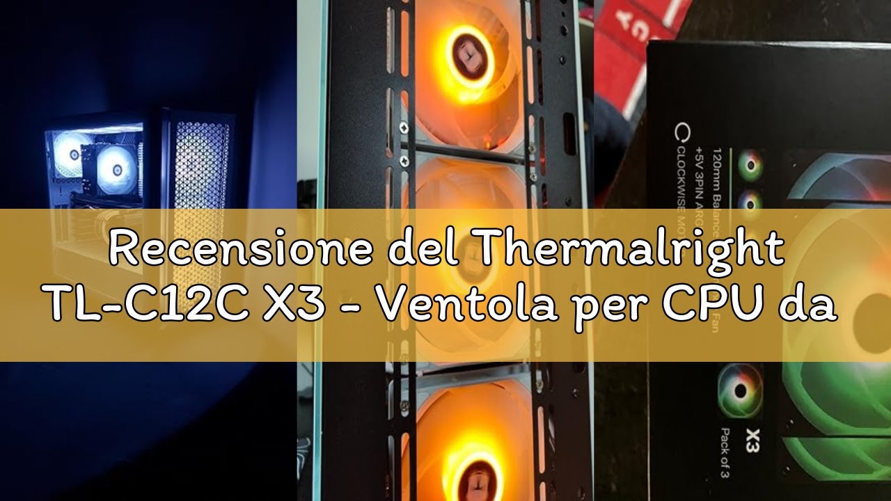 TR TL-C12C-S X3 Ventola Di Raffreddaento Per Alloggiaento ARGB Da 120