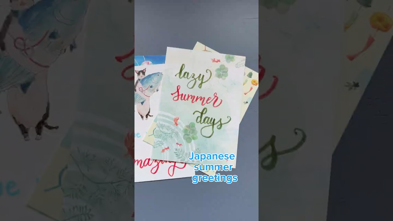 Japanese summer greeting cards