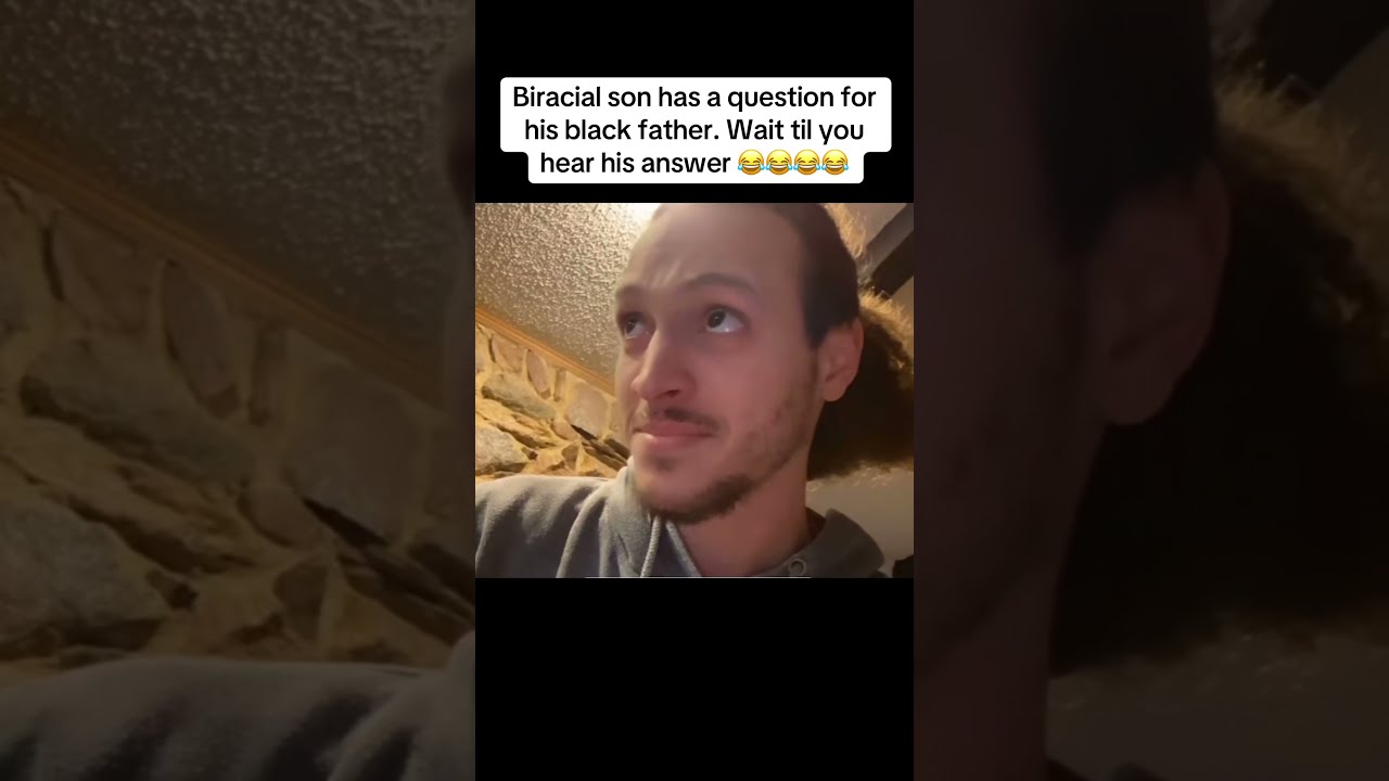 Biracial Son Has A Question For His Black Father Funny Comedy Shorts Shortvideo Trending
