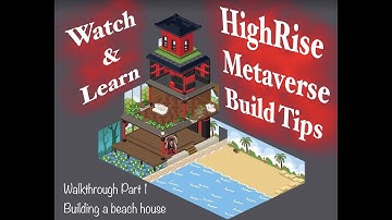HighRise Metaverse Tips : Japanese Aesthetic Inspired Beach House #highrisevirtualworld  #highrise