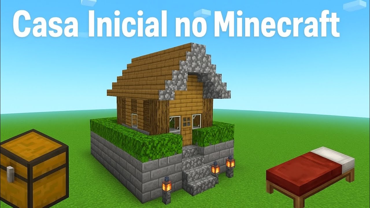 Tutorial de como fazer um casa inicial no Minecreft (voltamos os Tutorias)