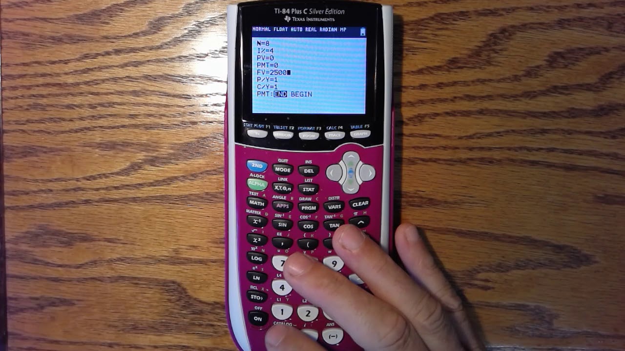 TI84 - Solving for Present Value - YouTube