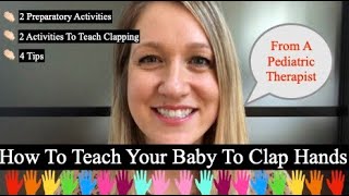 How To Teach Baby To Clap Hands