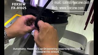 Automatic Hoodie Caps Drawstring Inserting Machine Profile