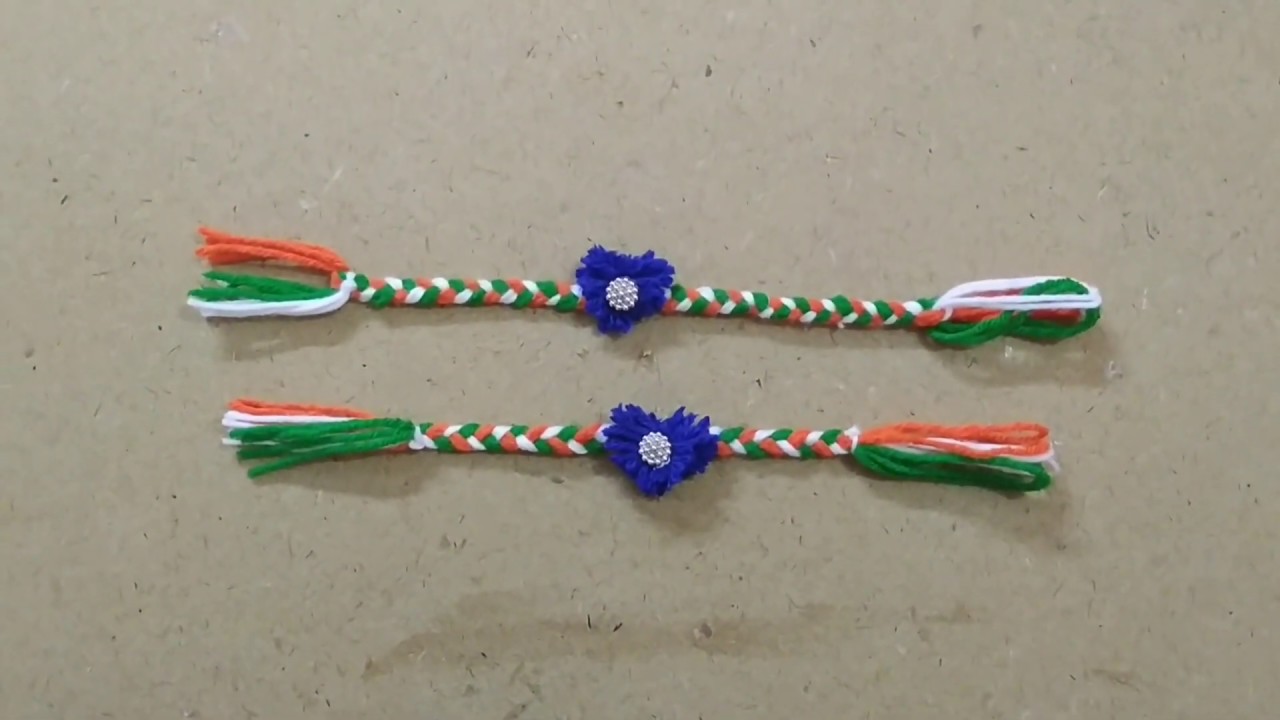 DIY Tricolor Wrist Band/ Independence day/ Republic day special