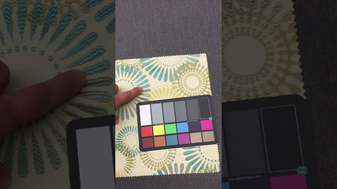 Grand Carousel in Turquoise | Upholstery & Heavy Curtain Fabric | Decorative Circles in Turquoise...