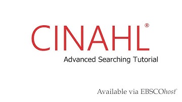 CINAHL Databases - Advanced Searching Tutorial (Classic EBSCOhost)