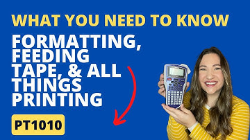 Brother PT-1010 Auto Formatting, Mirror Printing, Numbering, Copies and feeding TZe Tape.