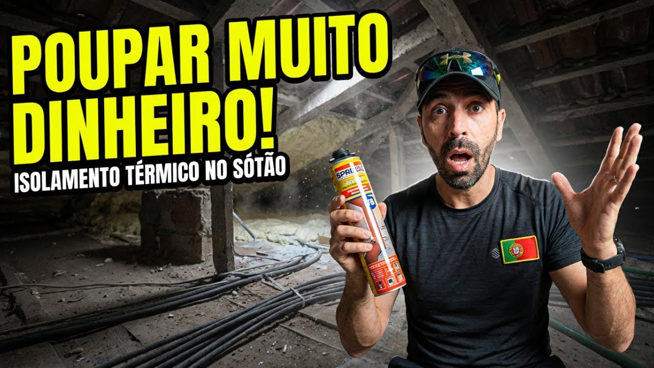 ISOLAMENTO TÉRMICO NO SÓTÃO: Isto faz poupar muito dinheiro em eletricidade! 🏠