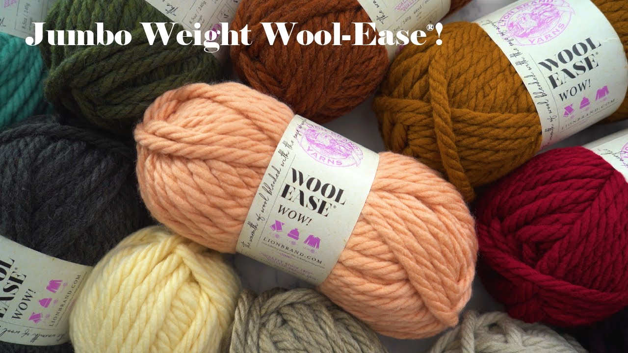 Lion Brand Jumbo Wool Ease WOW Yarn 2 Bundle - Blush - Yahoo Shopping