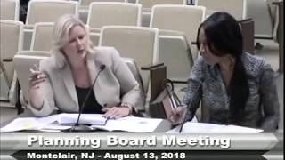 Montclair Planning Board Meeting - August 13, 2018