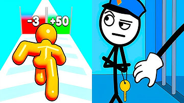 Tall Man Run vs Thief Puzzle 🔥🎭 Max Level Gameplay Walkthrough Android iOS Update K9V3