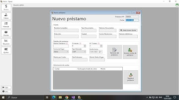 sistema de prestamos c# | sistema para prestamos c# | codigo fuente