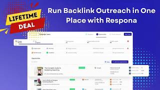 Respona Lifetime Deal - Run Backlink Outreach In One Place