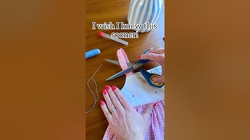 Simple stitch trick to shorten too long straps! #dress #sewing #mom