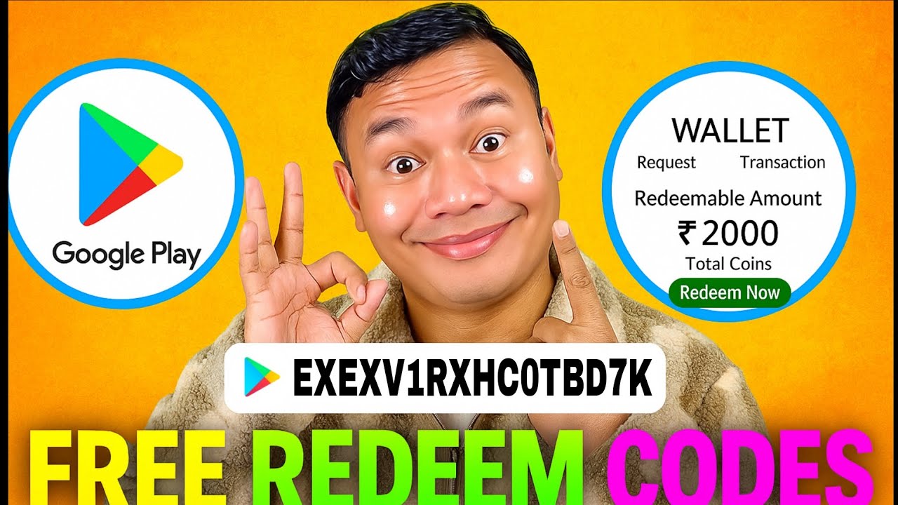 FREE REDEEM CODE | FREE REDEEM CODE APP | FREE GOOGLE PLAY REDEEM CODE ...