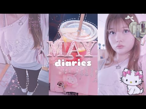 May Diaries ⋆𐙚₊💘˚⊹♡ | skincare, shopping, haul...