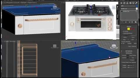 3ds max Tutorial:gas stove Modeling 0539 290 13 13 | bitirme tezi