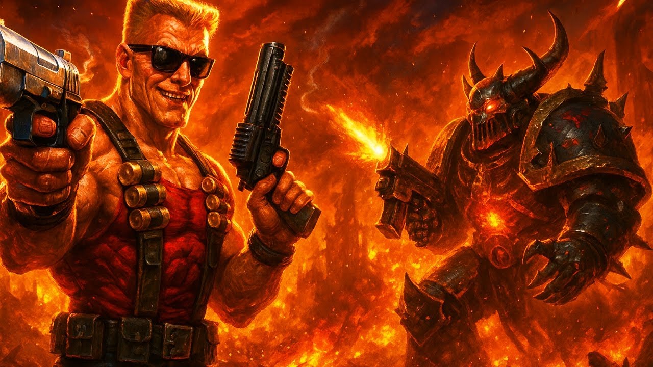 What If Duke Nukem Entered Warhammer 40K?
