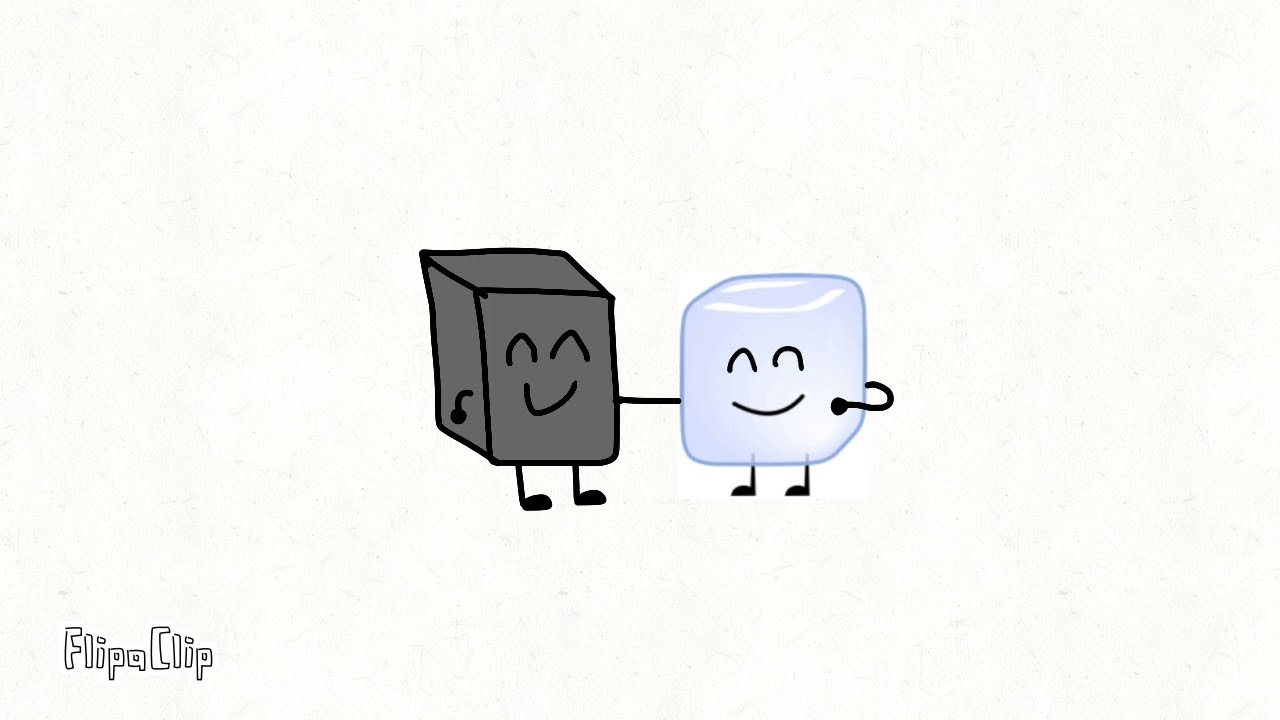 metal block and ice cube are best pals