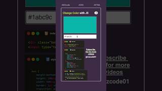 Information Hoe to Change Colour with JS 🔥#css #javascript #shorts #coding #js #html #viral #short #webdesign News