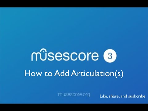 Musescore 3: How to Add Articulation(s)