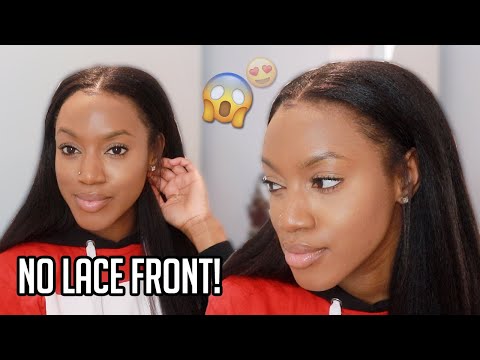 NO LACE NEEDED! 😍 QUICK SUPER NATURAL U-PART KINKY STRAIGHT WIG - RPGSHOW