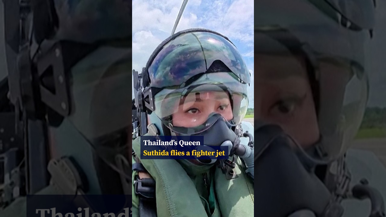 Thailand’s Queen Suthida completes first solo flight in a fighter jet