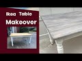 Old table makeover | Grey Driftwood finish | Weathered Wood how to paint ikea table