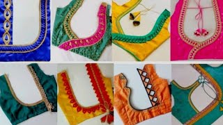 New Model One Side Blouse Designslatest Blouse Back Neck Pattern